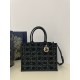 디올 Dior Medium Dior Book Tote Black 36.5cm