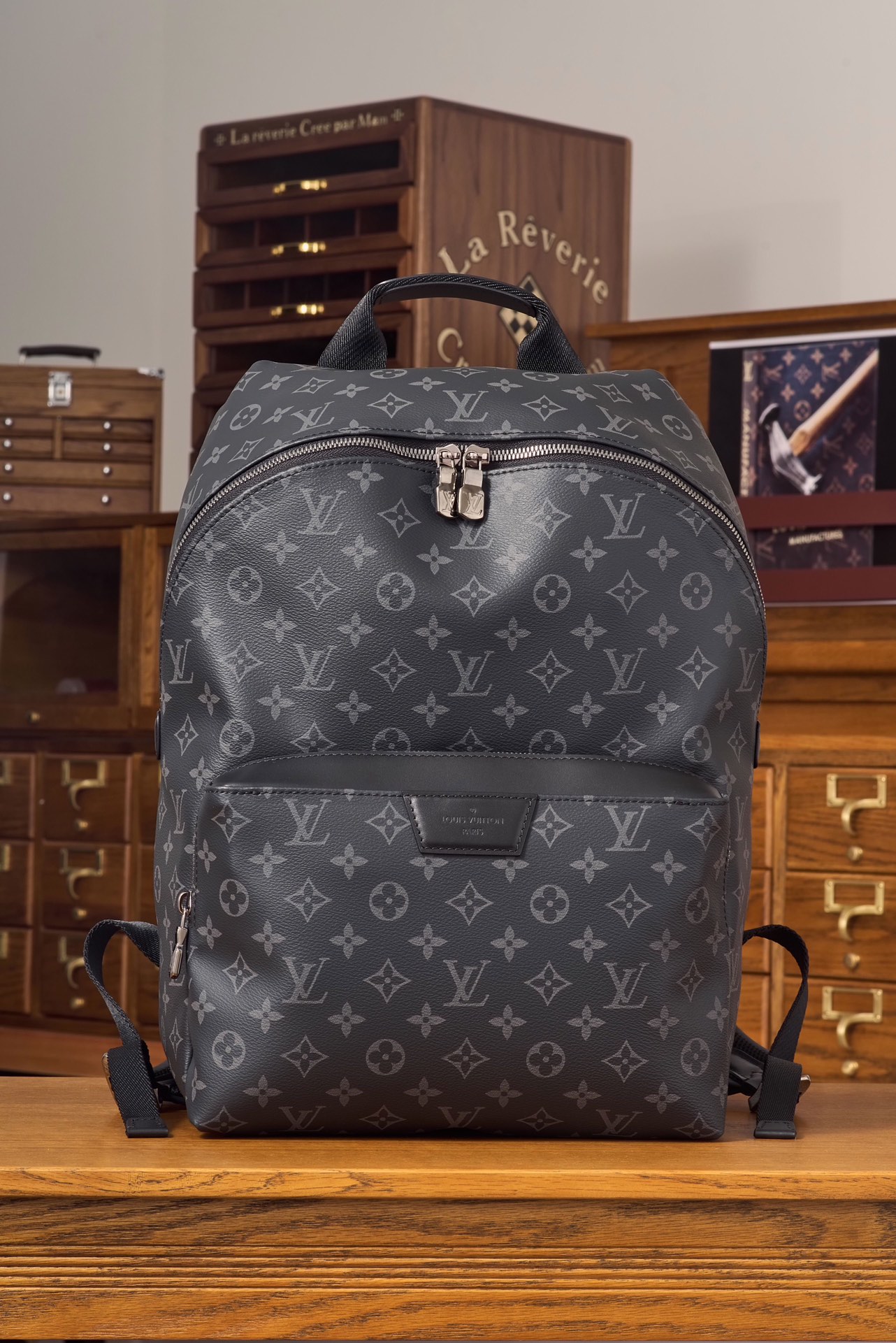 루이비통 Louis Vuitton M43186 Discovery Backpack PM Monogram Eclipse