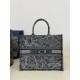 디올 Dior Large Dior Book Tote Grey Plan de Paris Embroidery 41.5cm