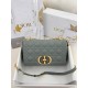 디올 Dior Medium Dior Caro Bag Blue 25.5cm