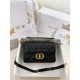 디올 Dior Small Dior Jolie Top Handle Bag Black 22cm
