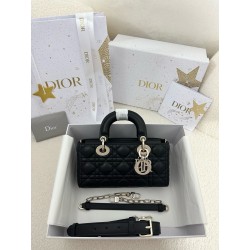 디올 Dior Small Lady D-Joy Bag Black 22cm