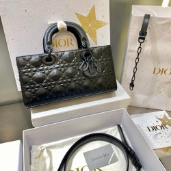 디올 Dior Medium Lady D-Joy Bag Black 26cm