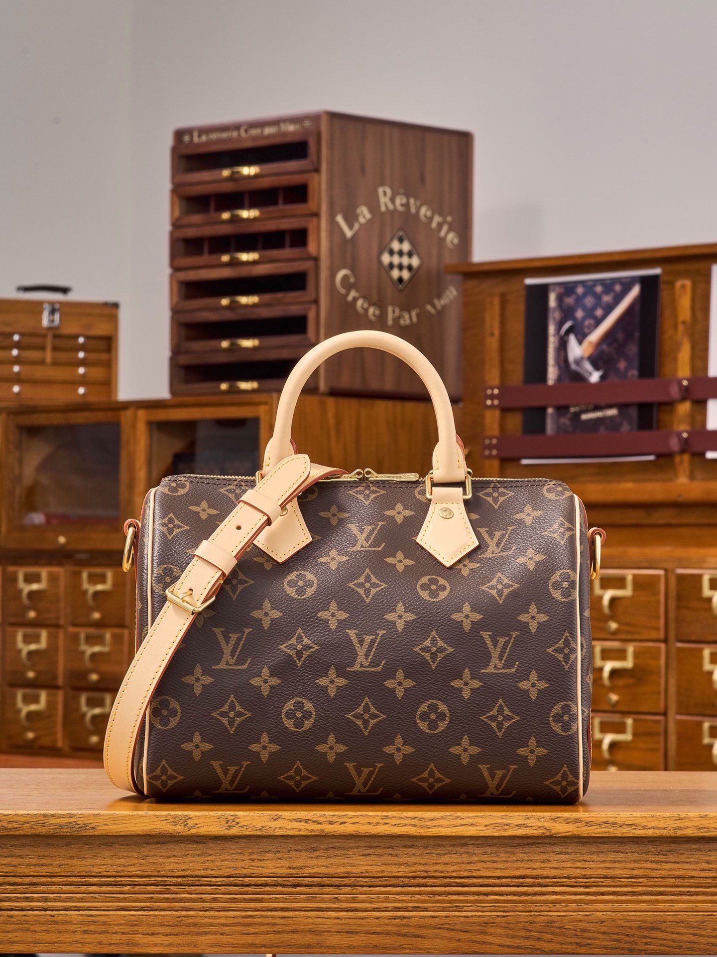 루이비통 Louis Vuitton M41113 Speedy Bandouliere 25 Monogram 25CM