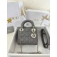 디올 Dior Mini Lady Dior Bag grey 17cm