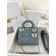 디올 Dior Mini Lady Dior Bag Haze blue 17cm