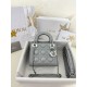디올 Dior Mini Lady Dior Bag Light grey silver 17cm