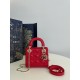 디올 Dior Mini Lady Dior Bag Red 17cm