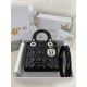 디올 Dior Small Lady Dior Bag Black 20cm