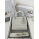 디올 Dior Small Lady Dior My ABCDior Bag Rice grey 20cm