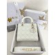 디올 Dior Small Lady Dior My ABCDior Bag White 20cm