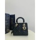 디올 Dior Medium Lady Dior Bag Black 24cm