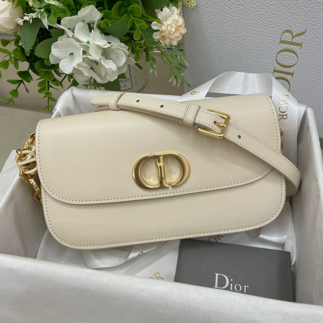 디올 Dior 30 Montaigne Avenue Bag White 22.5cm