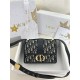 디올 Dior Small 30 Montaigne Bag Oblique Jacquard Blue 21cm