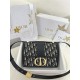 디올 Dior 30 Montaigne Bag Oblique Jacquard Blue 24cm