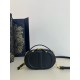디올 Dior CD Signature Oval Camera Bag Black 18cm