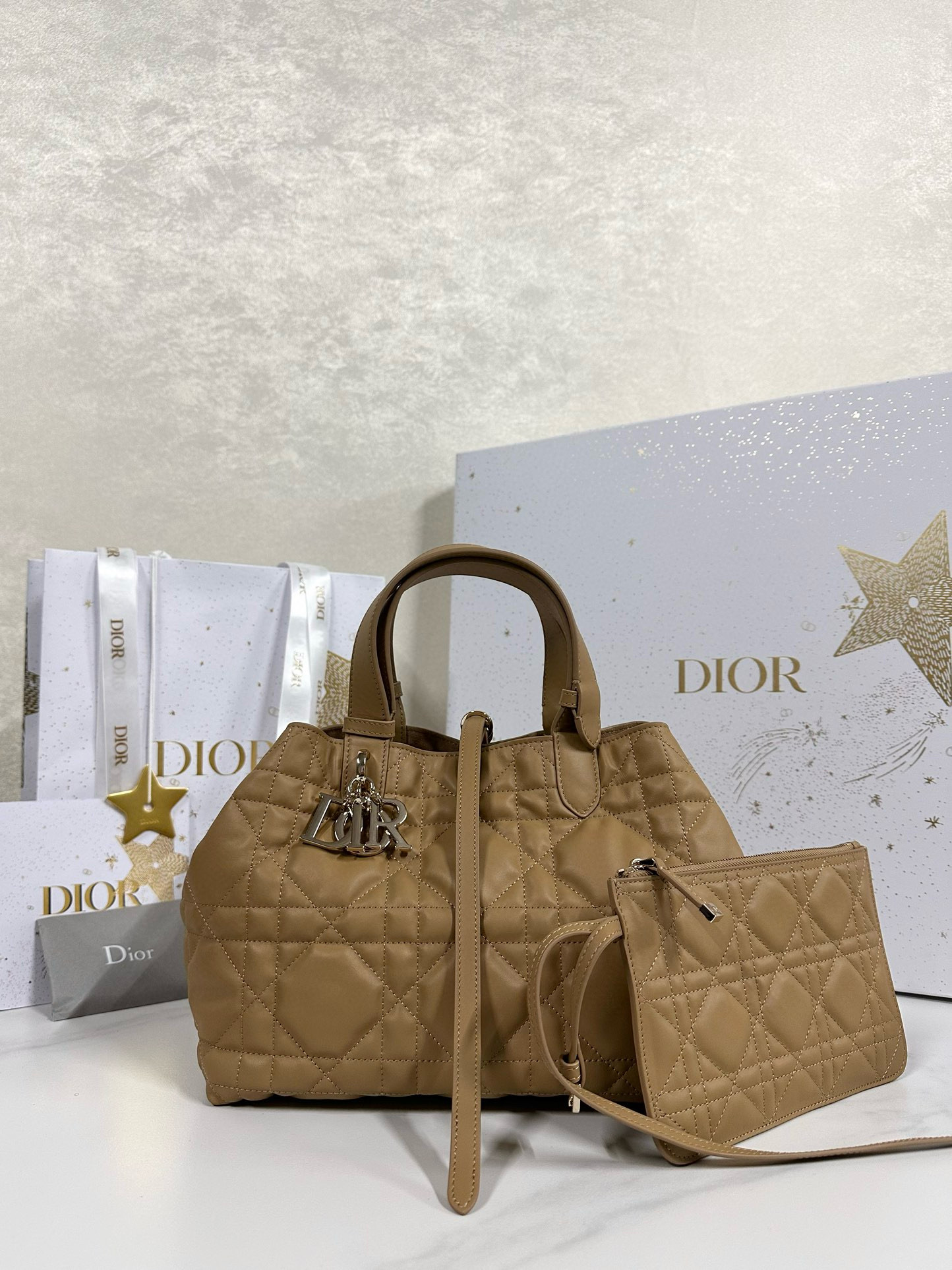 디올 Dior Medium Dior Toujours Bag Caramel  28.5cm