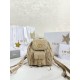 디올 Dior Small Dior Caro Backpack Apricot 20cm