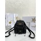 디올 Dior Small Dior Caro Backpack Black 20cm