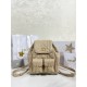 디올 Dior Medium Dior Caro Backpack Apricot 23cm
