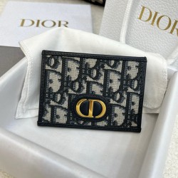 디올 Dior 30 Montaigne Card Holder Blue