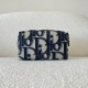 디올 Dior Toiletry Bag Beige Black Maxi Oblique Jacquard 23cm