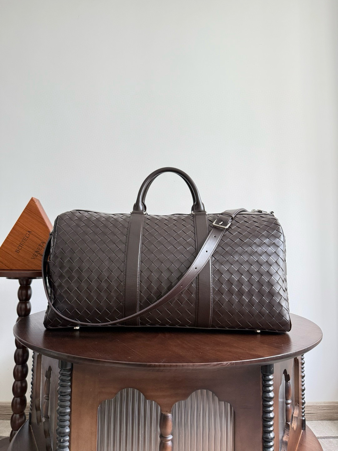 보테가베네타 Bottega Veneta 795287/650061 Intrecciato Cabin Duffle Fondant 50cm