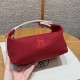 에르메스 Hermes Bride-a-Brac 21cm all- cotton Carmin/silver