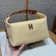 에르메스 Hermes Bride-a-Brac 25cm all- cotton Fauve/silver