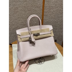 에르메스 Hermes Birkin 25cm Epsom 09 Mauve pale/silver
