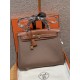 에르메스 Hermes Herbag 31cm canvas and cowhide 18 Etoupe and 37 Gold/gold