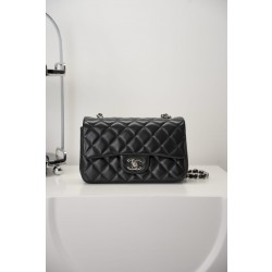 샤넬 Chanel Mini Classic Flap Bag A69900 Black silver 20cm