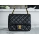 샤넬 Chanel Classic Flap Bag A35200 Black gold 17cm