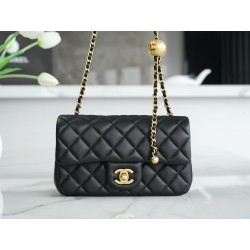 샤넬 Chanel 23c Mini Flap Bag AS1787 Black 20cm