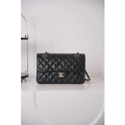 샤넬 Chanel Small Classic Flap Bag A01113 Black silver 23cm