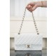 샤넬 Chanel Medium Classic Flap Bag A01112 White 25cm