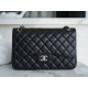 샤넬 Chanel Jumbo Classic Flap Bag A58600 Black silver 30cm