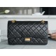 샤넬 Chanel 2.55 Flap Bag A37587 Black gold 28cm