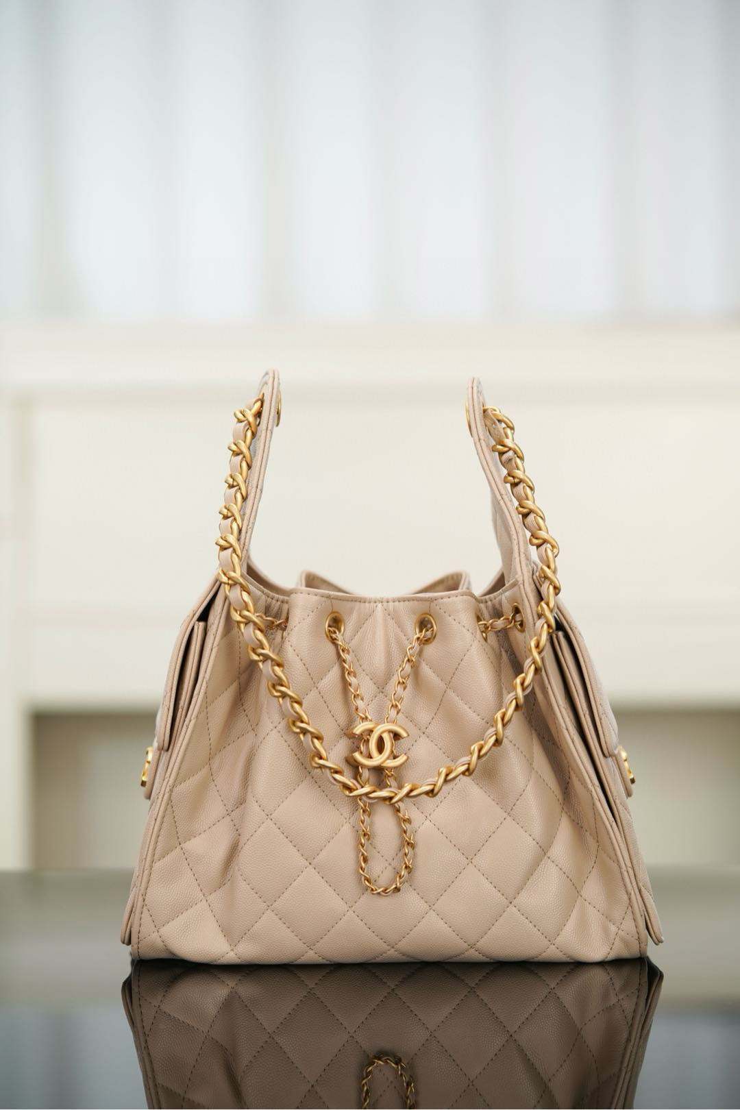샤넬 CHANEL 25s 25Small Handbag AS5293 Apricot 26cm