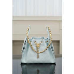 샤넬 CHANEL 25s 25Small Handbag AS5293 Tiffany blue 26cm