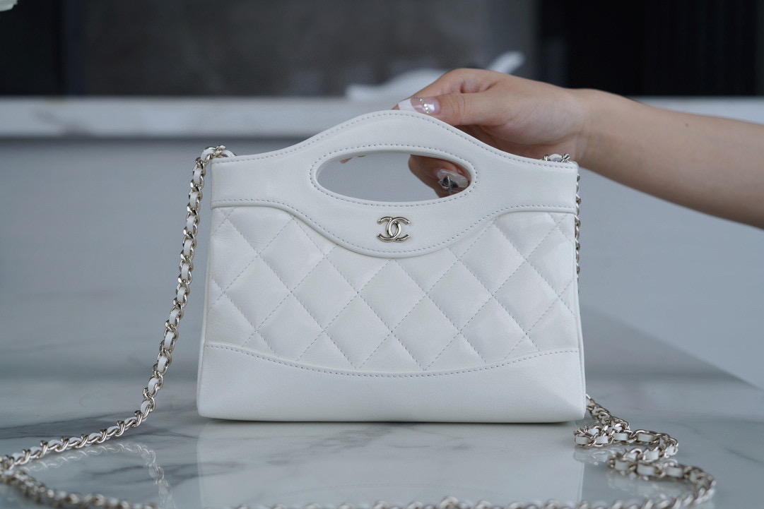 샤넬 Chanel 24S 31Shopping Bag Nano AP3656 White 20.5cm