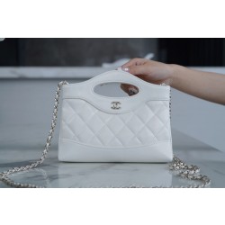 샤넬 Chanel 24S 31Shopping Bag Nano AP3656 White 20.5cm