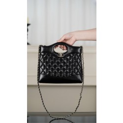 샤넬 Chanel 25P 31 Mini Shopping Bag AS4133 Black 22cm
