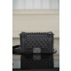 샤넬 Chanel Small Leboy Bag A67085 Black silver 20cm