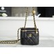 샤넬 Chanel 22b Classic Small Vanity with Chain Black 8.5cm