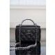 샤넬 Chanel 25P Long Vanity with chain Black 17cm