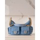 샤넬 Chanel 25c Small Hobo Handbag blue 31cm