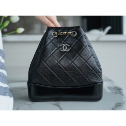 샤넬 Chanel Gabrielle Backpack Black 22.5cm