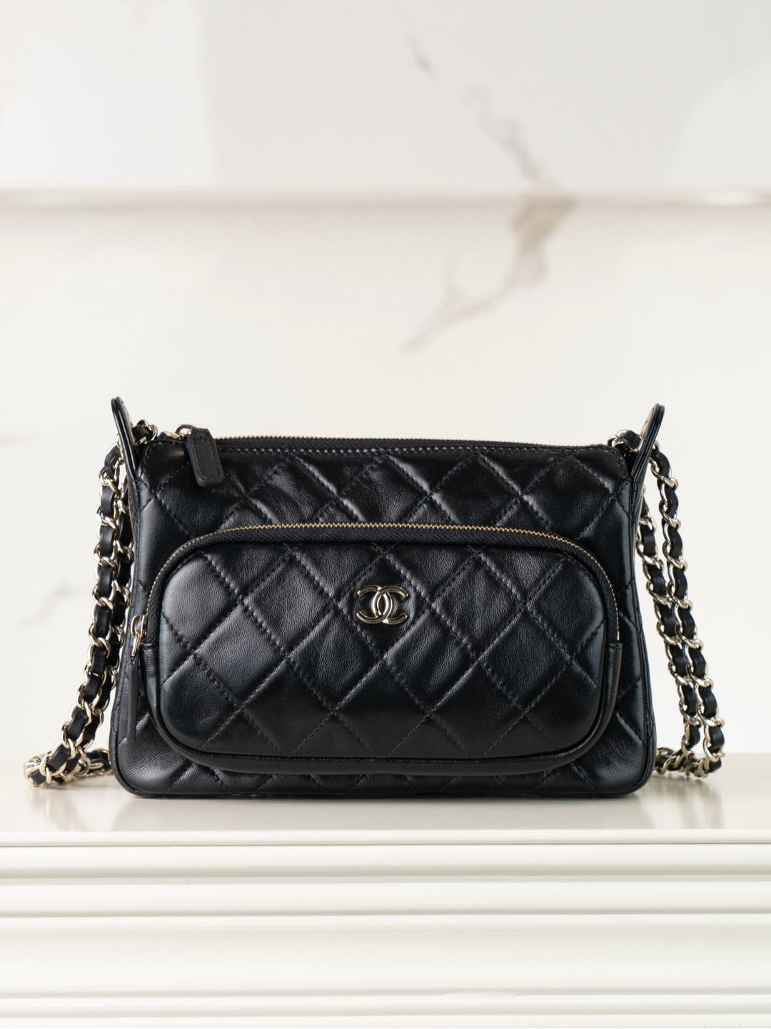 샤넬 Chanel 25c Camera Case Black 21cm