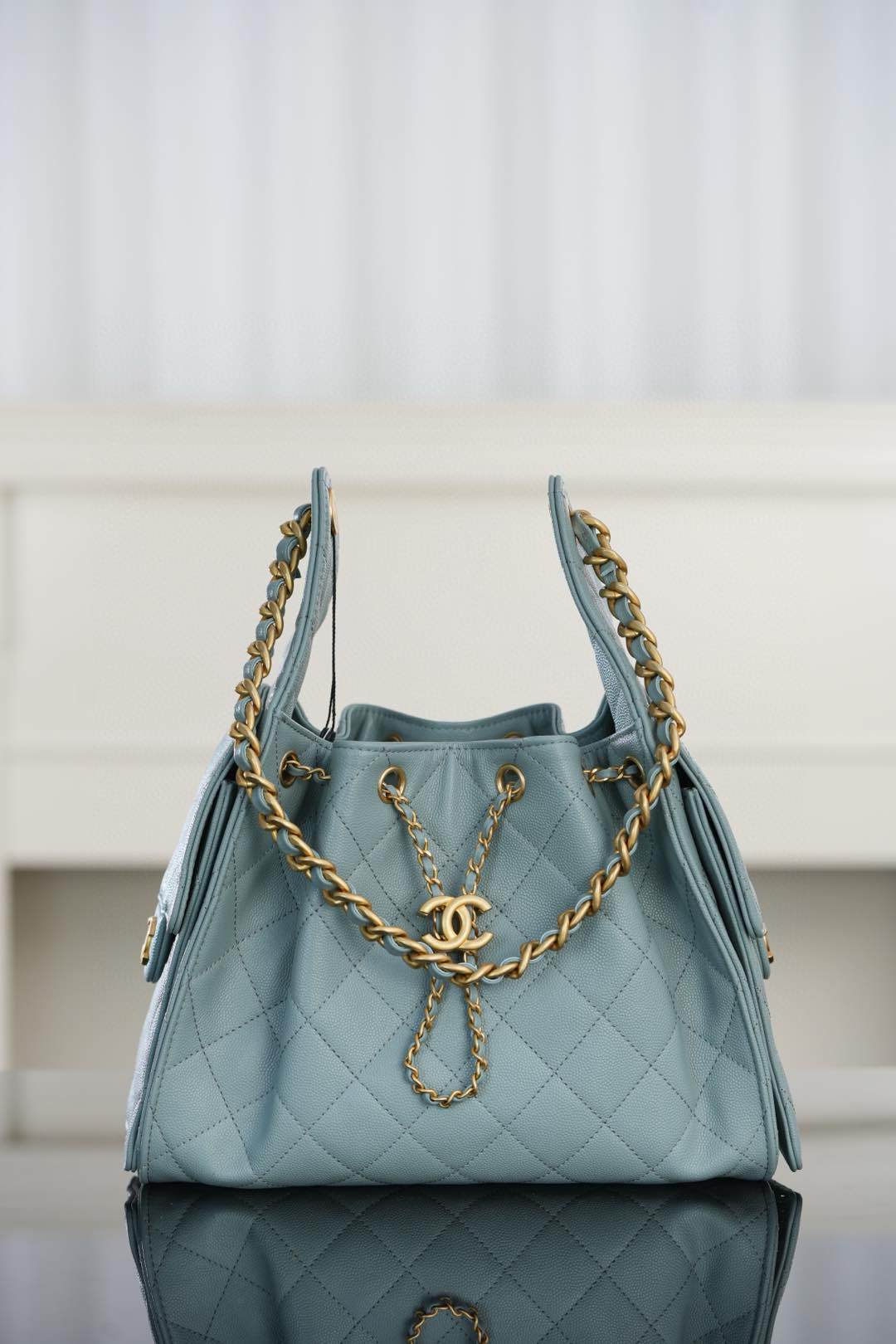 샤넬 CHANEL 25s 25Small Handbag AS5293 blue 26cm